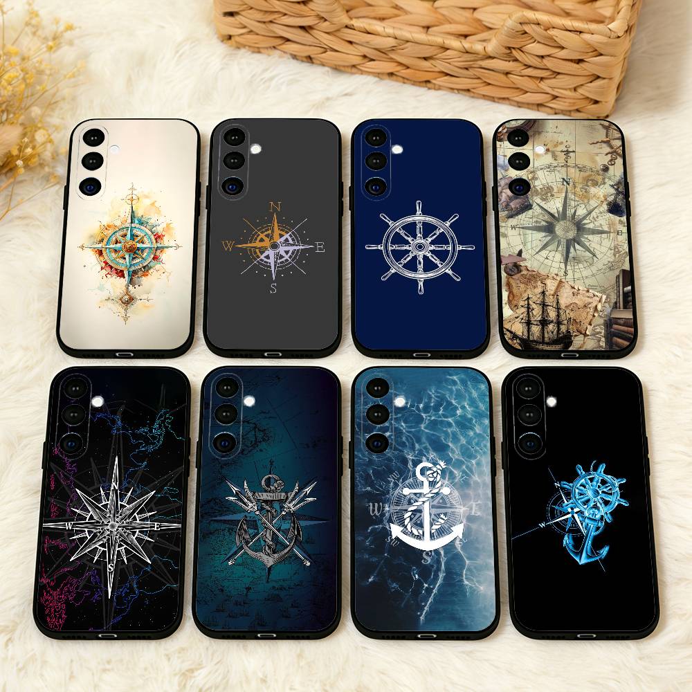 Чехол для телефона C-Compass S-Sailor для Samsung A73,A21s,A22,A31,A32,A52,A53,A71,A80,Мягкий черный корпус