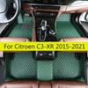 Коврики для Citroen C3-XR 2018 2017 2016 2015 Автомобильные Кожаные Коврики Авто Передний Задний Ряд Полный Комплект