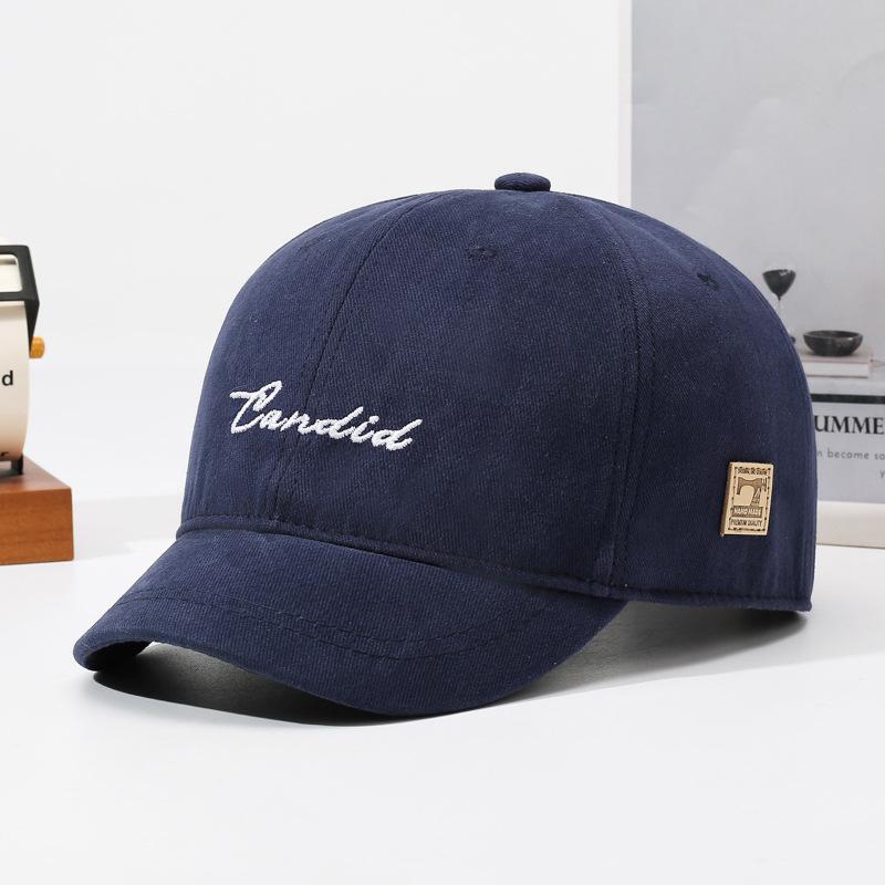 Korean Style Short Brim Baseball Cap Versatile Soft Top Couple's Duckbill Hat Spring Summer Sun Protection