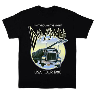 Def Leppard Тур по США Подарок для фанатов Черная Унисекс Все размеры Футболка A080