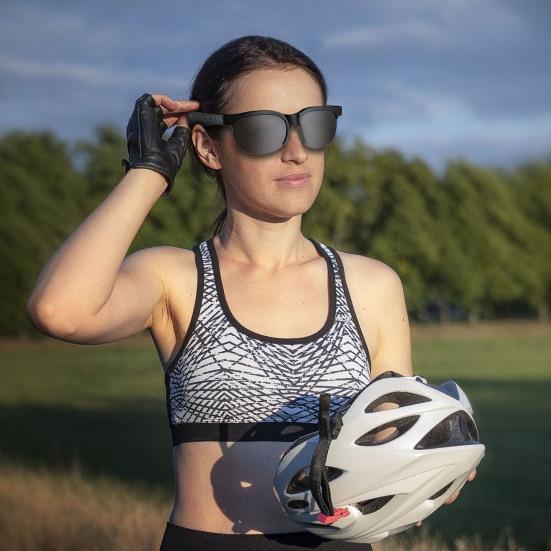 Bluetooth-compatible Smart Glasses Earphone Waterproof Ultralight Stable UV Protection Wireless Sunglasses with Earphones