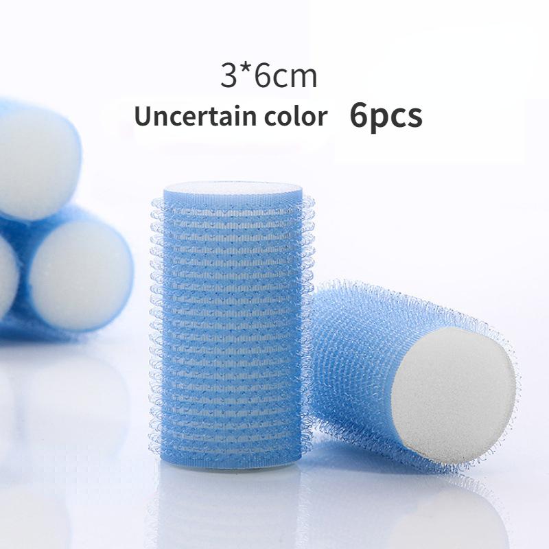 6 шт., набор бигуди для волос, самоклеящаяся без нагрева, самоклеящиеся щипцы для завивки волос, парикмахерские, безнагревательные бигуди, классические аксессуары для укладки