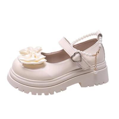 2024Женские туфли Мэри Джейн на толстой платформе, туфли Лолиты, туфли для вечеринок, летние новые сандалии с бантом и цепочкой, женская обувь, модные Оксфорды, обувь