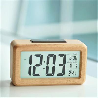 DEMI Table Внутренний стол Батарея Легко будильник Натуральный поставляется со светодиодом Мягко светится Включает свет Громкий Громкость Функция повтора LOUS. Часы,