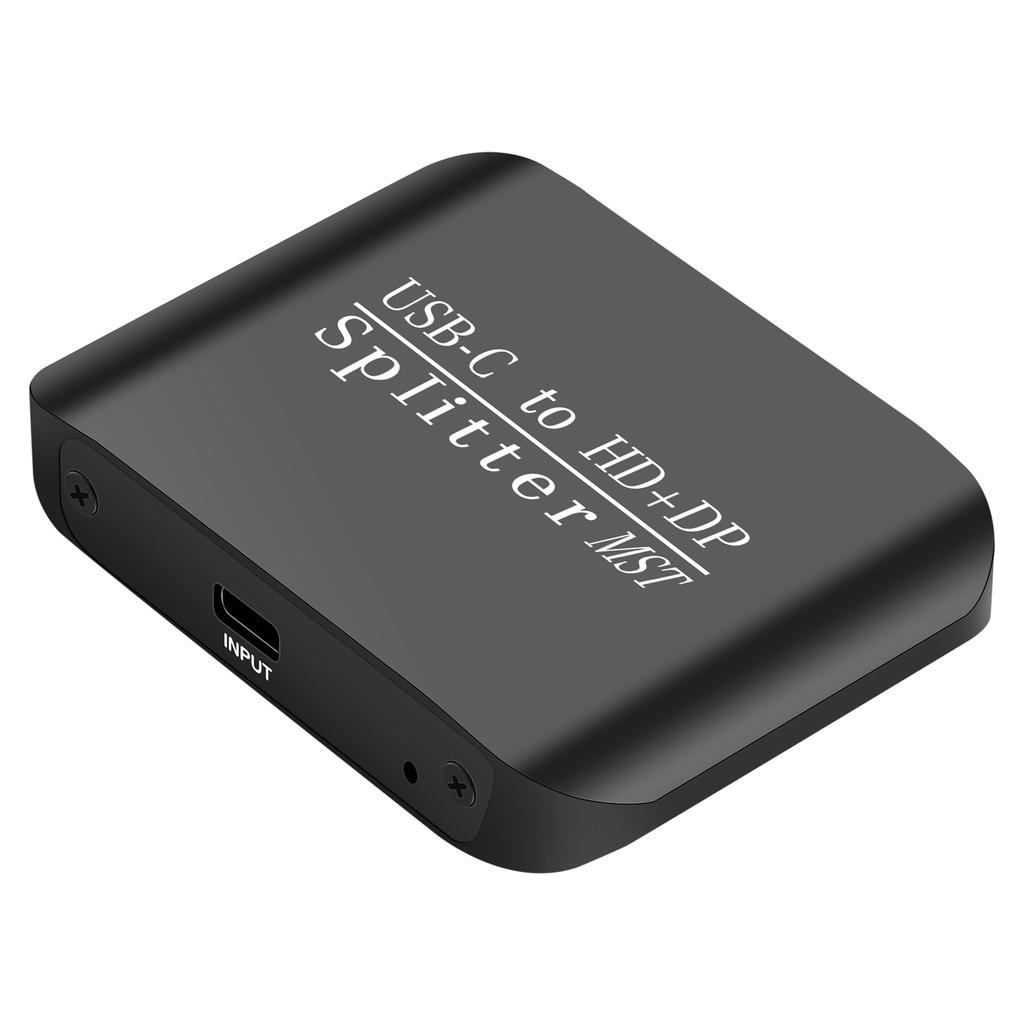 Разветвитель Type-C на HDMI+DP 1x2 для ноутбука MST Дисплей на два экрана Один вход два выхода