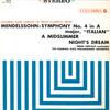 LP Record PIERRE DERVAUX,HAMBURG STATE PHILHA - Mendelsshon:symphony No.4 In A Majo MS10 COLUMBIA Japan Classical Used