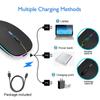 2.4G Wireless Bluetooth 5.0 Mouse RGB LED Lights Silence Smart Sleep Mouse for Laptop Computer Gaming Mouse Optical Mouse USB Rechargeable