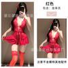 Sexy lingerie hot neck couple flirting home pajamas sexy black perspective onesie seduction