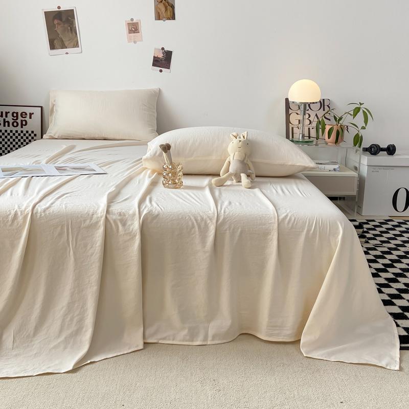 Однотонная простыня Мягкая плоская простыня Домашнее постельное белье sabanas para cama Взрослые Детская комната Простыни (Нет наволочки)