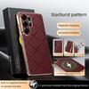 360°rotate Stand Case for Samsung Galaxy S26 Ultra New Magnetic Case S26+ Starburst Pattern Ultra-thin Leather Case for SAM S26