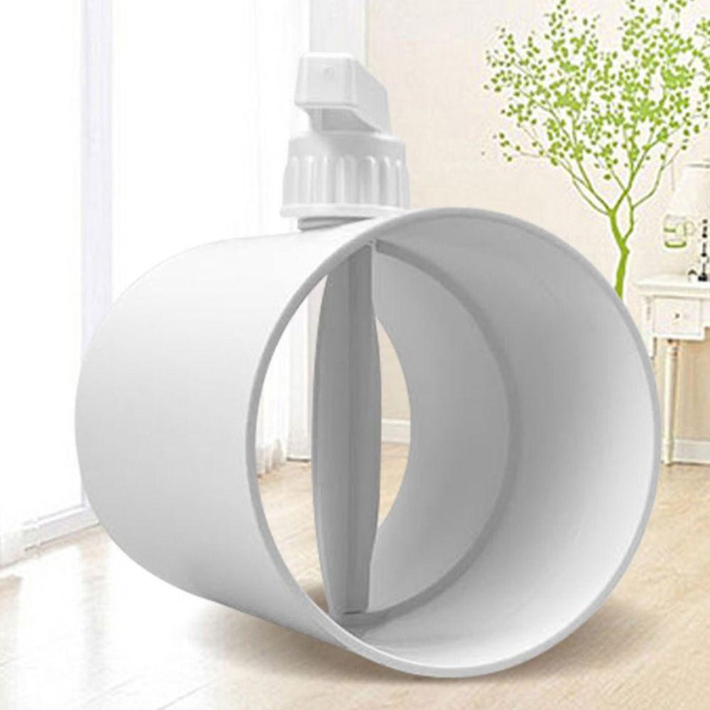 PVC Air Valve Round Pipe Air Volume Valve Portable Regulating Valve Ventilation