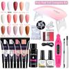 Poly Nail Gel Set UV LED Quick Builder Nail Extension Set Varnish Jelly Extend Nail Kit Nail Art DIY Extension Complete Kit
