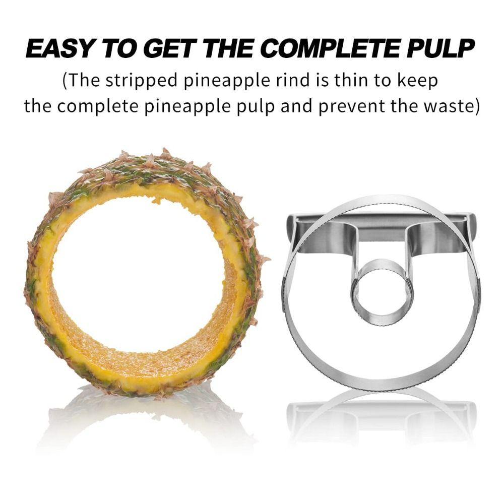 Anti Slip Handle Pineapple Cutter Stainless Steel Pineapple Knife Peeler  Household Use
