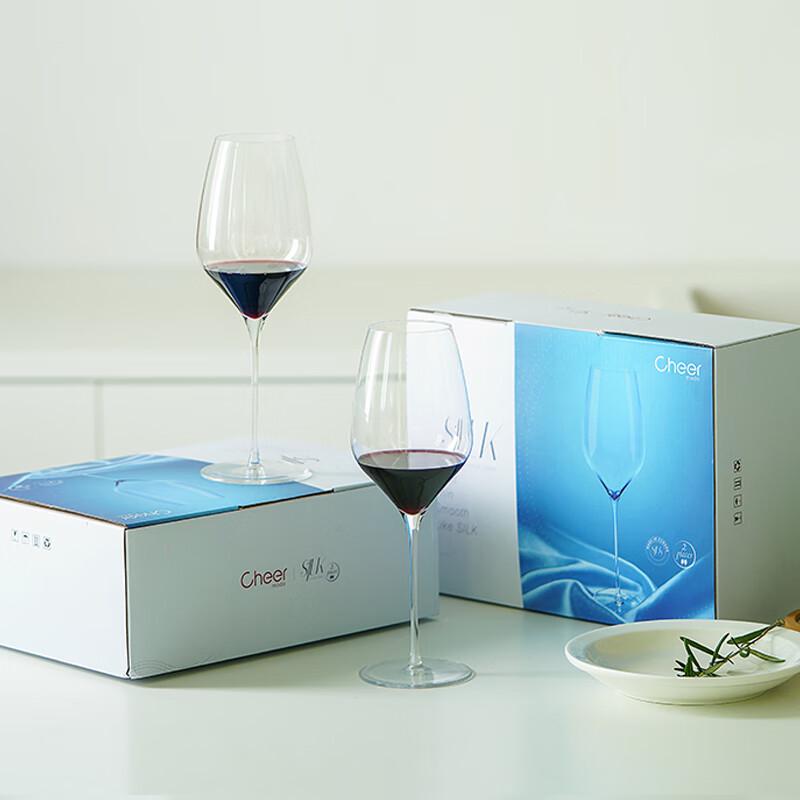 Cheer Bordeaux Crystal Red Wine Glass Set (2-Pack)