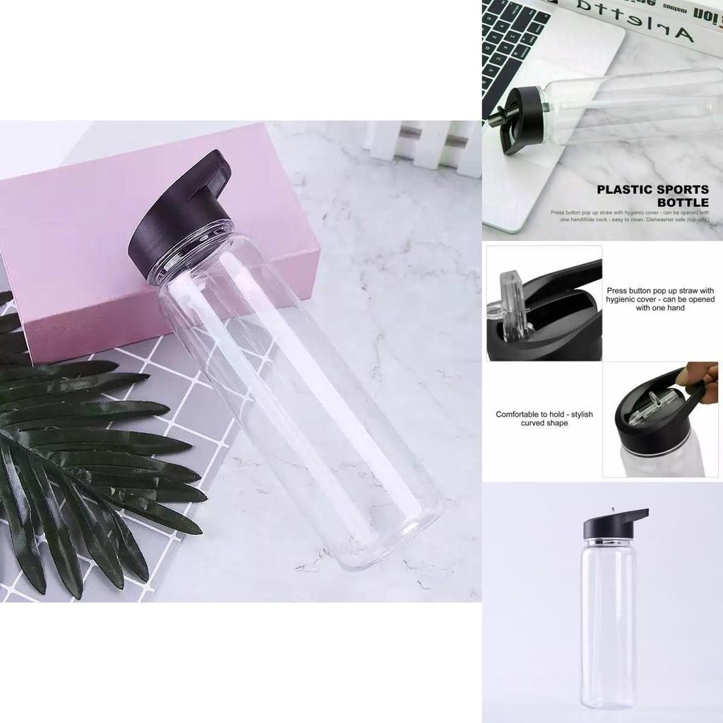 Convenient Leakproof Sports Water Bottle With Bpa Free Straw And Portable Handle