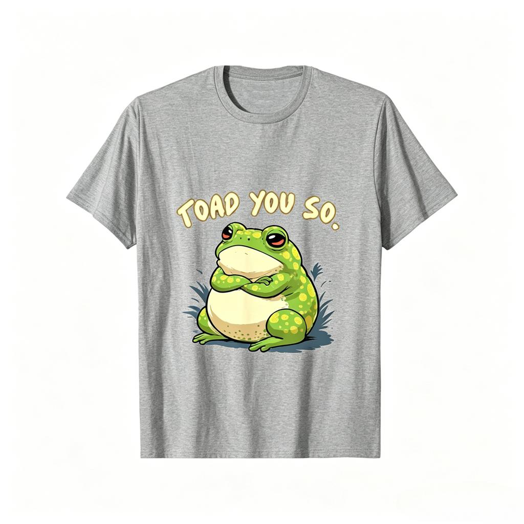 Unisexs Crew Neck TShirt Frog Shirt Toad You So Funny Toad Meme TShirt Comfortable And Stylish Christmas TShirt
