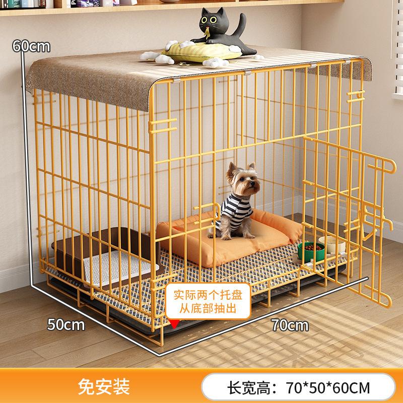 Medium Dog Crate for Labrador Golden Retriever Large Pet Cage with Removable Tray Portable Indoor Outdoor Dog House Kennel