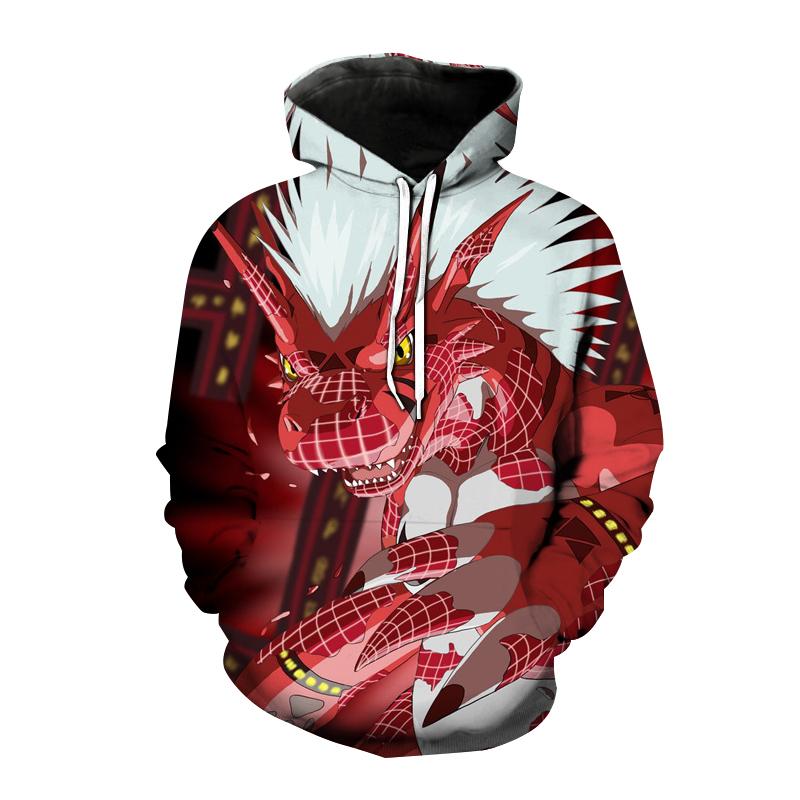 Осень-зима толстовки с капюшоном в стиле аниме Digimon Adventure 3D принт толстовка для мужчин и женщин модный пуловер с капюшоном цифровые монстры пальто унисекс