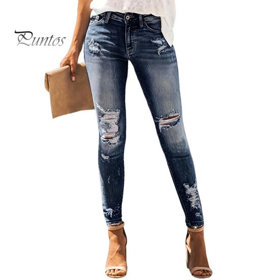 Женские моделирующие узкие джинсы с высокой талией, рваные потертые джинсовые брюки, эластичные леггинсы, джинсовые брюки