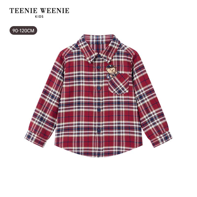 Teenie Weenie Kids Boys' Long-Sleeve Plaid Shirt