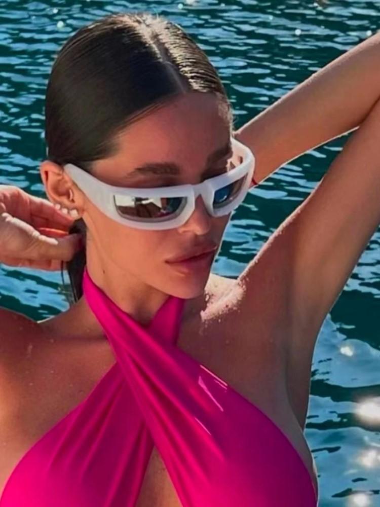 Новые стимпанк спортивные солнцезащитные очки очки тренд женские Y2k зеркальные солнцезащитные очки мужские панк очки очки унисекс для улицы очки UV400