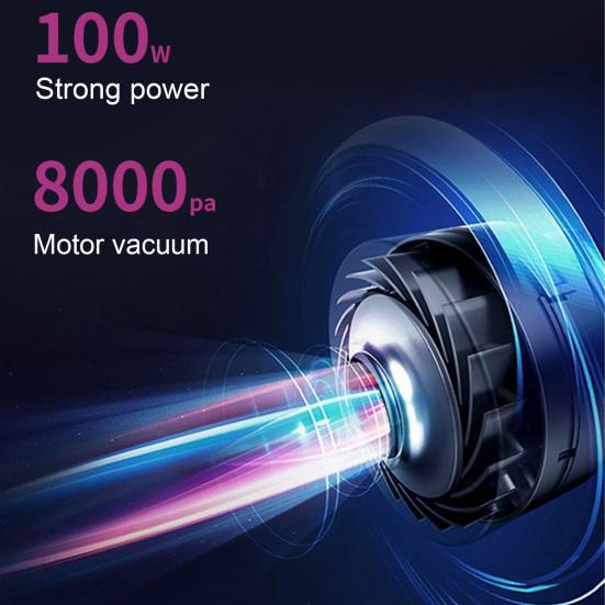 Пылесос для матраса Антиаллергенный пылесос для кровати с УФ-светом 12000 Па Сильное всасывание Ручные беспроводные подушки Простыни Диваны Пылесос