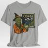 Funny Halloween Math 67 Meme T-Shirt Skeleton Teacher (10×6)+7, Six Seven