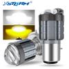 1Pc 30000LM BA20D H6 H4 LED Motorcycle Headlight Bulb Scooter Lights Double Fisheye Lens CSP Moto LED Motorbike Lamp White Amber