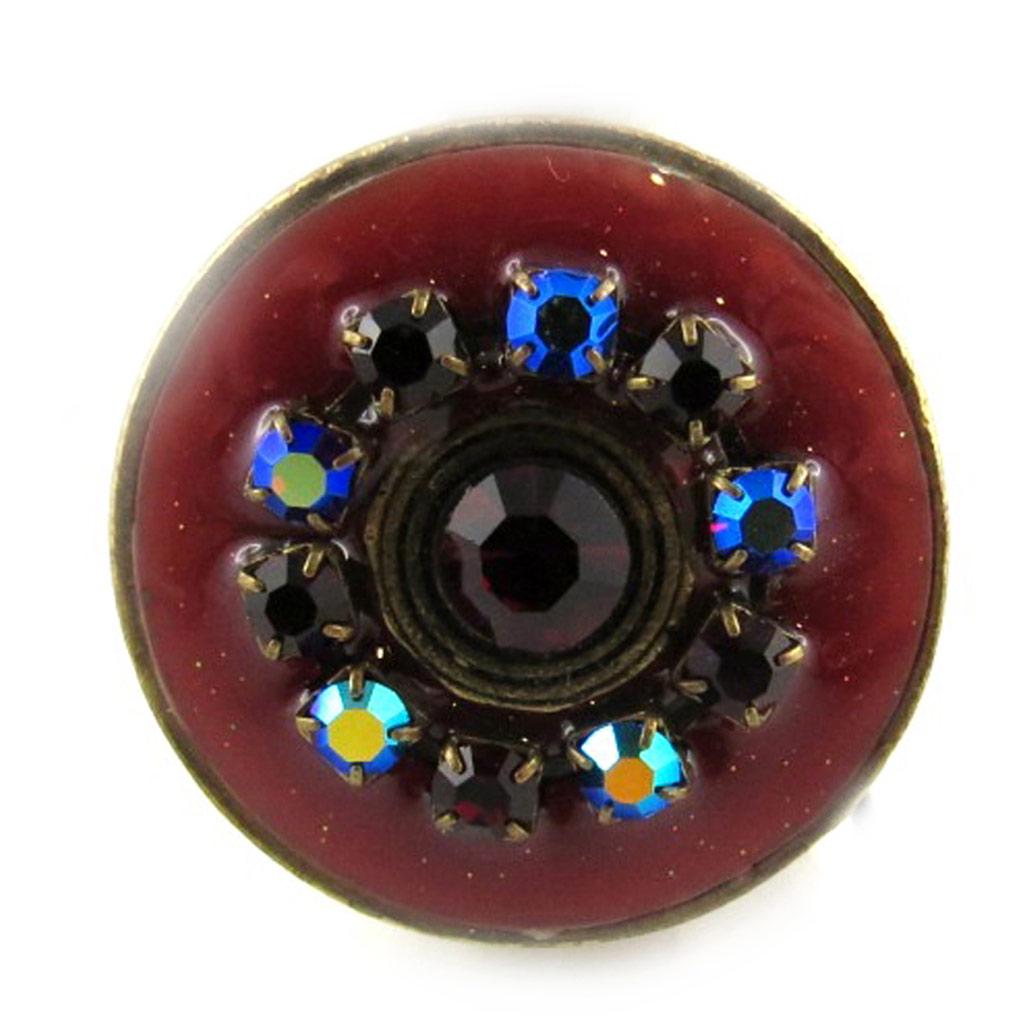 Les Trésors De Lily [E2592] — Красное дизайнерское кольцо «Byzance»