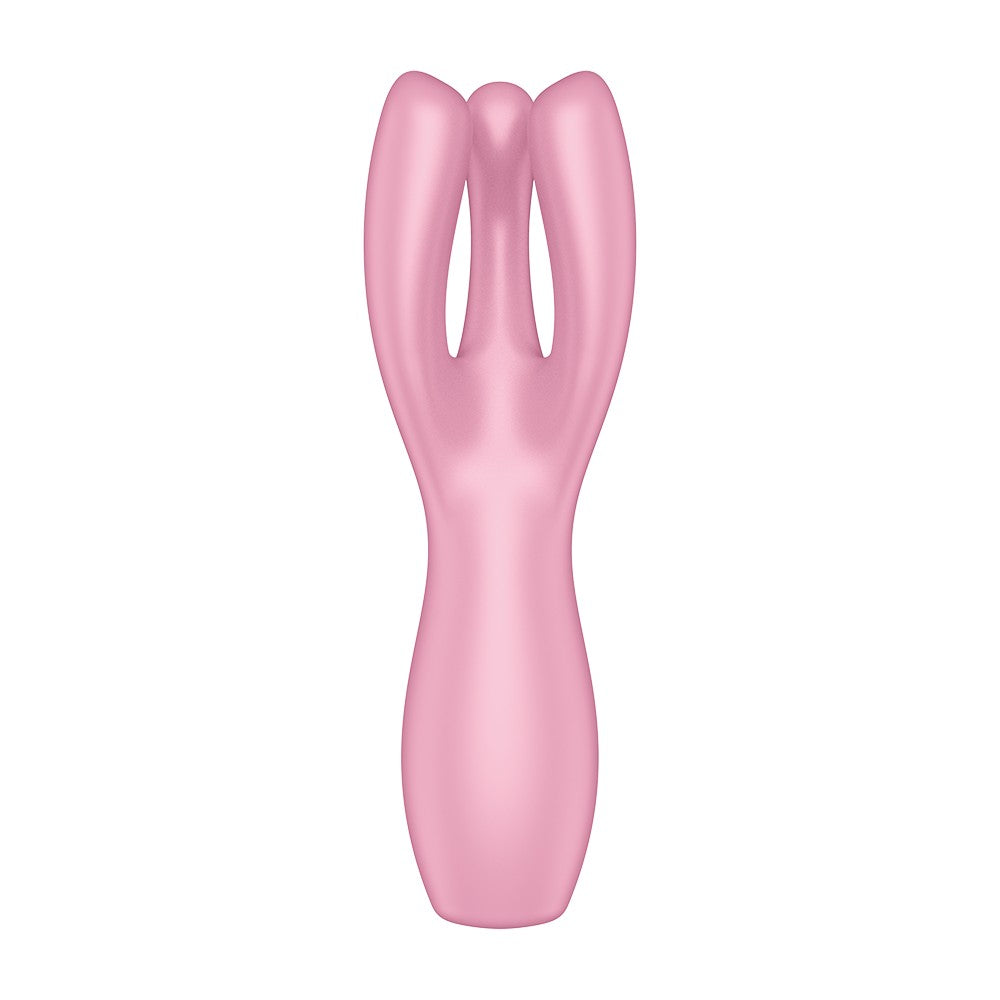 Vibromasseur Point G Avec Stimulateur De Clitoris Usb Rose Threesome 3 Satisfyer Cc597778