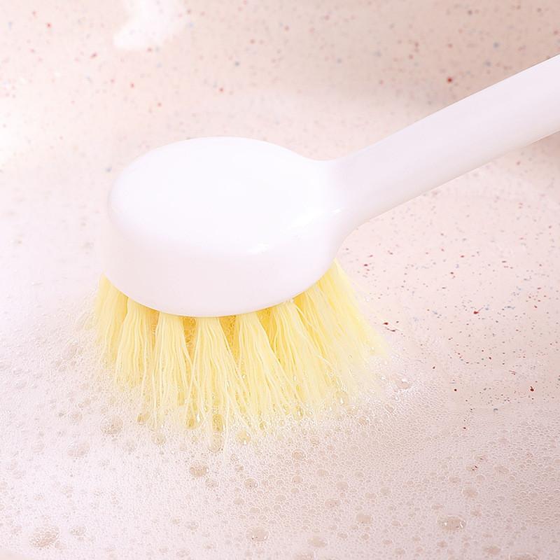 Heavy Duty Dish Scrubber With Pp And Nylon Bristles For Pots Pans Utensils And
