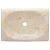 Cream Washbasin 50 x 35 x 10 cm Marble