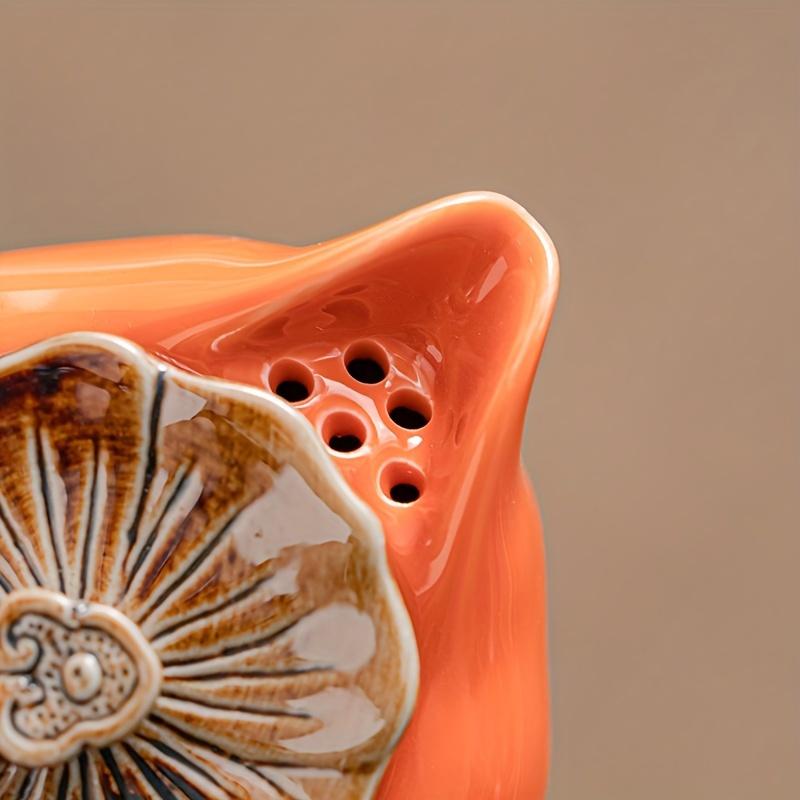 Керамический чайный сервиз с хурмой и подарочной коробкой, 5 шт./1 комплект, китайский чайный сервиз для китайских новогодних подарков, включает в себя один горшок и четыре чашки, набор для приготовления чая с хурмой