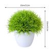 Artificial Plants Potted Green Bonsai Plant Decorative Looks Small Tree Grass Plants Pot Ornament Bonsai Tree Pot Room Decor