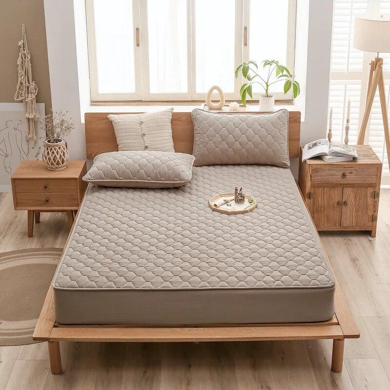 Водонепроницаемая простыня, защитный чехол для матраса, стеганый, толстый, удобный, дышащий, впитывающий пот, 90, 105, 120, 135, 160, 180, 200