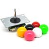 Joystick DIY High Response Non-delayed Arcade Game Fighting Stick Controller with Ball for Players