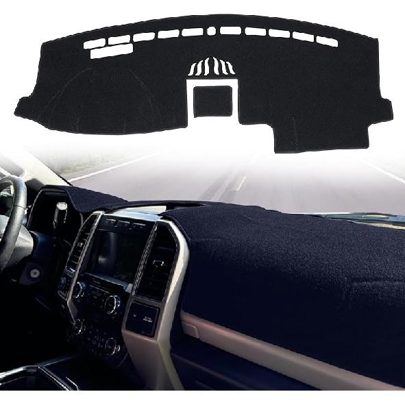 Накладка на панель приборов Подходит для Ford F150 2015- /F250 F350 F450 Superduty 2017- / Expedition 2018- С датчиком света, Коврик-защита на панель приборов