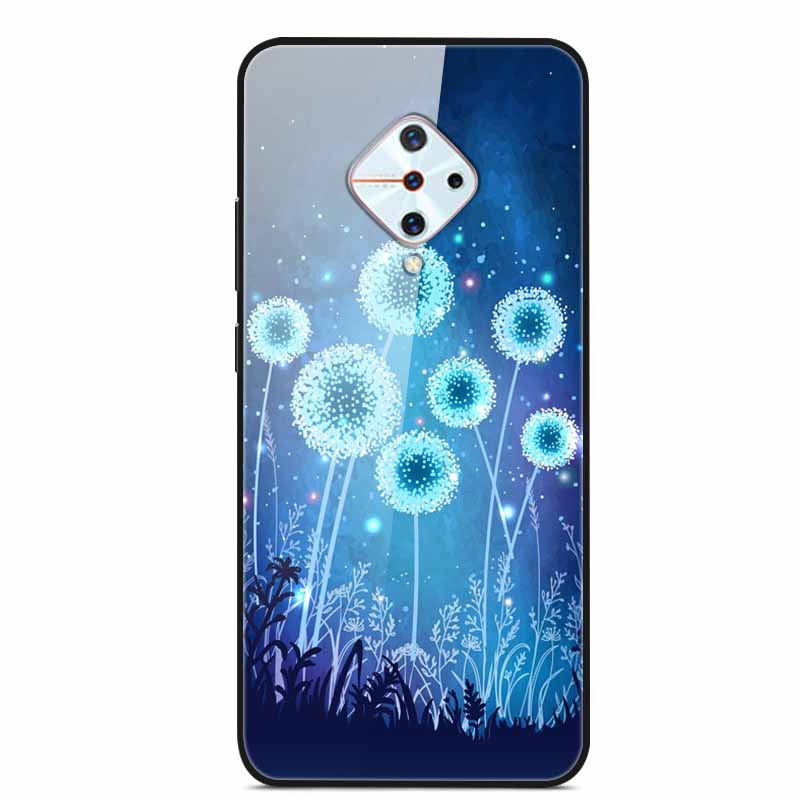 Tempered Glass Case For Vivo V17 Case Russia Glass Back Cover Soft Bumper For Vivo V17 Phone Cases V 17 Funda Y9s S1 Pro Coque
