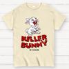 The Killer Bunny Unisex 100% Cotton Summer Casual Cool Loose T-Shirt
