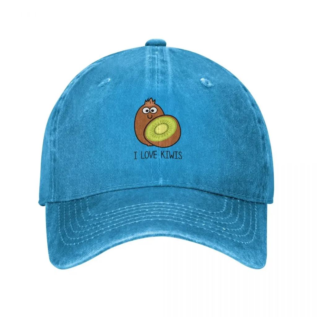 Cartoon I love Kiwis Baseball Cap Golf Cap Golf party Hat Women Beach Fashion Men's