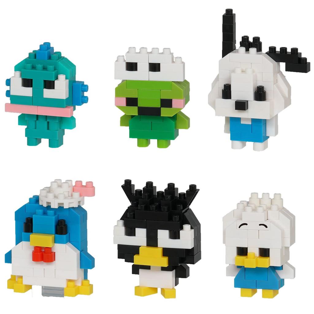 Kawada Nanoblock Mini Nano Sanrio Characters Hapidanbui 1BOX 6 6 Types In Total Vol.2 (BOX) NBMC_47S = Pieces,