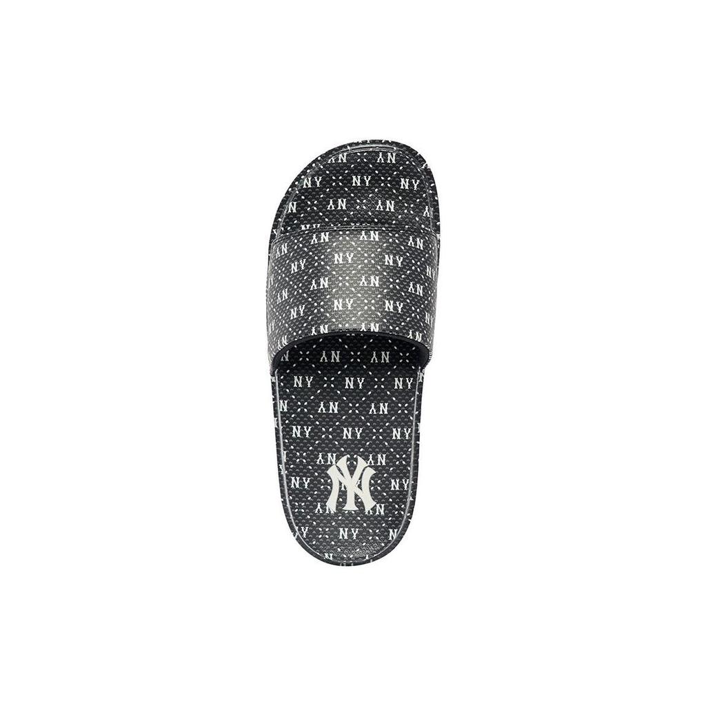 MLB Slipper EVA New York Yankees Beach Trendy Breathable Silent Non-Slip Wear-Resistant Slide Sandals Unisex sandals Black White 3ALPCDM33-50BKS