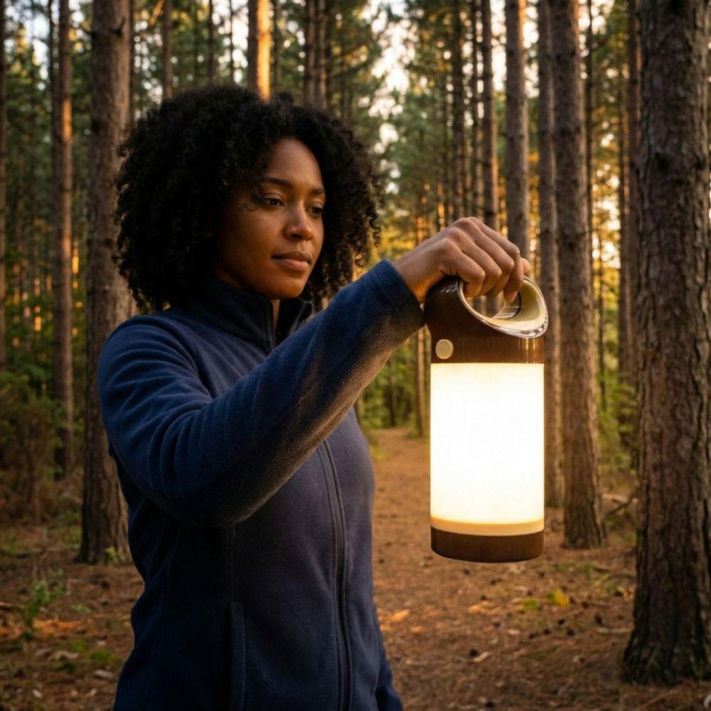 LED Lighting Outdoor Tent Lamp Portable Design Household Use LED Lantern Hanging Function Power Outage Lighting Camping Lamp