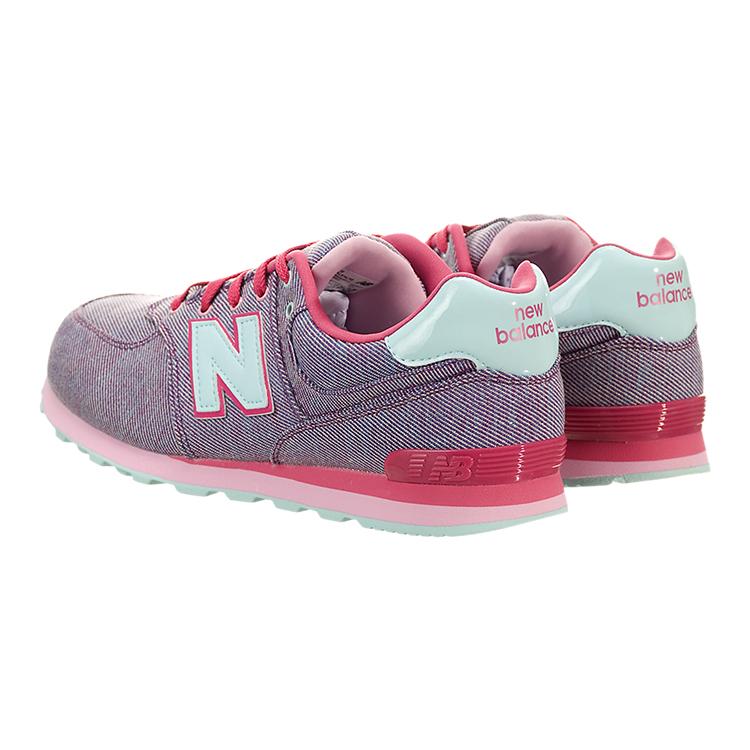 New Balance NB 574 Амортизирующие износостойкие дышащие детские lifestyle кроссовки Фуксия Детские KL574LPG