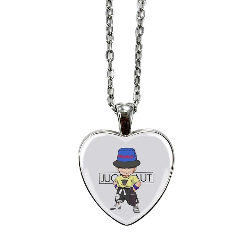1Pc Dragon Ball Z Goku Time Gem Necklace, Anime Character Heart Pendant Fan Collection