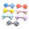 Cloud Shaped UV400 Rimless Sunglasses Disco Glasses Clouds Tassel Sunglasses Steampunk Sunglasses