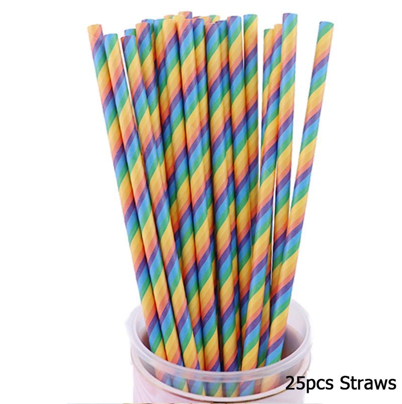 25 шт. розовых бумажных трубочек для питья, сувениров для украшения свадьбы, дня рождения, бумажных трубочек для питья, принадлежностей для дня рождения