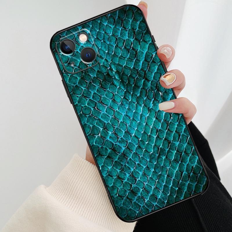 Чехол для телефона под змеиную кожу для iPhone 17 Pro Max 16 15 11 13 12 14 Pro Max mini 15 16 Plus 16e 17 Air Cover