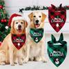 Santa Claus Dog Saliva Towel Adjustable Triangle Bandana Christmas Dog Scarf  New Year Costume