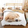 Housse De Couette Bed Linens Cute Dog Twin Bedding Set Boy 3D Print Pug Duvet Cover Set Animal Pattern Ropa De Cama Kids Size